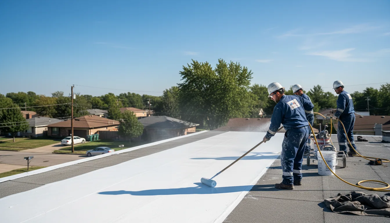 Commercial roof coating in Barto, PA near me